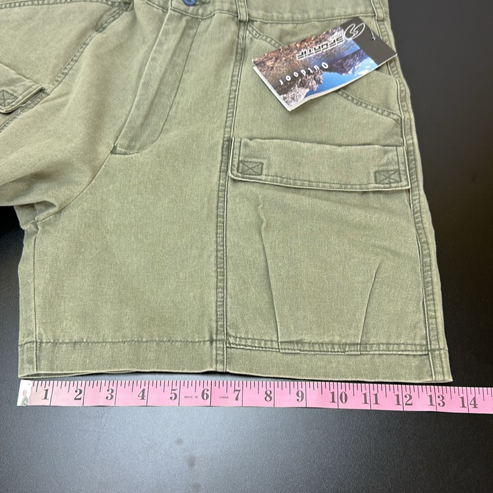 Sportif Olive Flat Iron Cotton Canvas Cargo Shorts 34
Y2K Outdoor Hiking… - Picture 6 of 15
